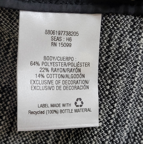 Covington Woman's Twill Jacket Black and White Size Large - Picture 11 of 11